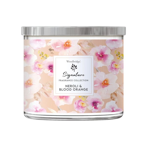 Neroli & Blood Orange Wax Tumbler Candle Jar by Woodbridge 410g Neroli & Blood Orange Wax Tumbler Candle Jar by Woodbridge 410g