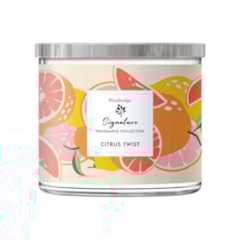 Citrus Twist Wax Tumbler Candle Jar by Woodbridge 410g Citrus Twist Wax Tumbler Candle Jar by Woodbridge 410g